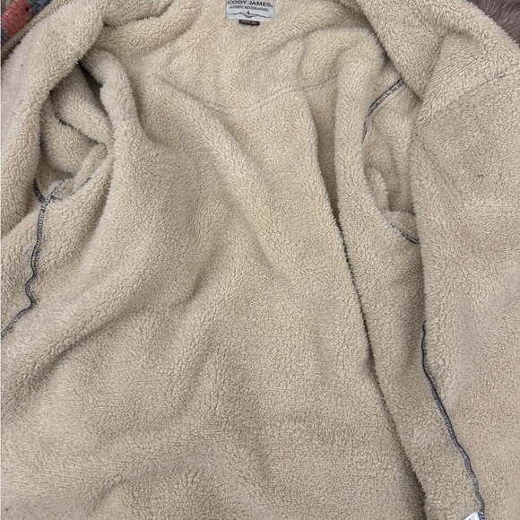 CODY JAMES MEN'S EMMONS SHERPA LINED SOUTHWESTERN STRIPED FLANNEL SHIRT JACKET - Picture 2 of 10